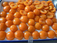 Ganzes/Hälften, die Aprikosen-Konserven, in Büchsen konservierte Aprikosen im Saft einmachen