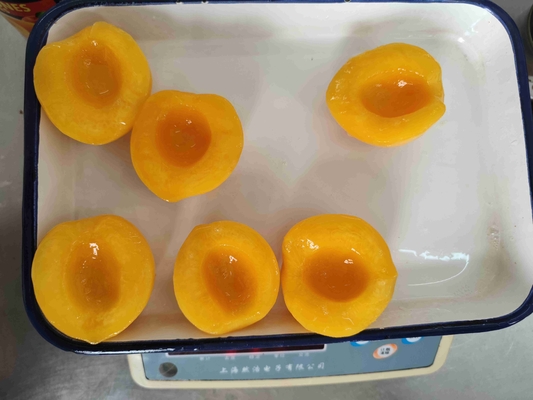 Eingemachte gelbe Haltbarkeitsdauer der Pfirsich-Frucht-400g/Can 2 Jahre