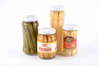 Nahrhaftes salziges Grün machte weiße Spargel-/Massen-Konserven-hohe Faser ein
