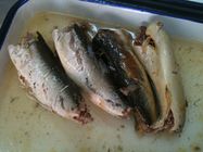 EU zugelassene Makrelen-Fischkonserven im Salzlösungs-hohen Herzen gesundes Omega - 3 Fettsäuren