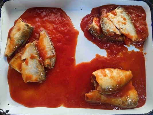 Konservierter Makrele in Tomatensoße - ein köstlicher und nahrhafter Snack