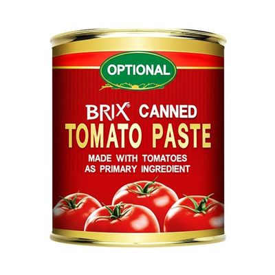 Optionale Brix-Domatenpaste aus Tomaten als Hauptbestandteil