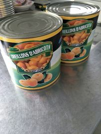Großhandel eingemachte frische Frucht-Aprikosen-Hälften im hellen Sirup