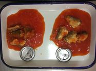 50, die X 155g Sardinen in Büchsen konservierte, fischen in der Tomatensauce mit scharfem Paprika