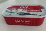 Handelssterilität 125g machte Sardinen-Fische im Sojaöl ein