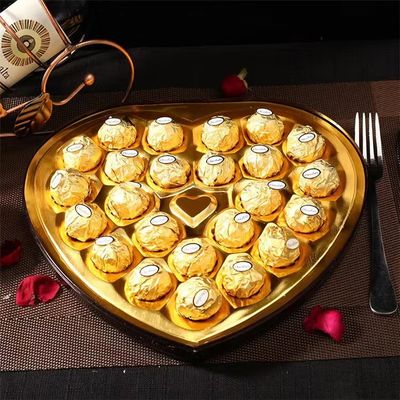 T.24 HEART Wafermantel Schokoladenkugel 264g