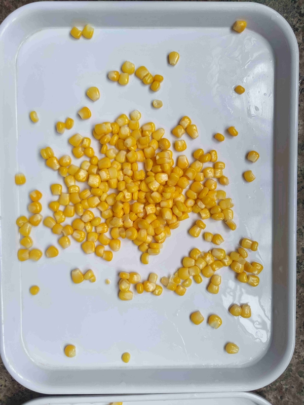 840 g aus frischem Süßmais mit Zuckergehalt hergestellt