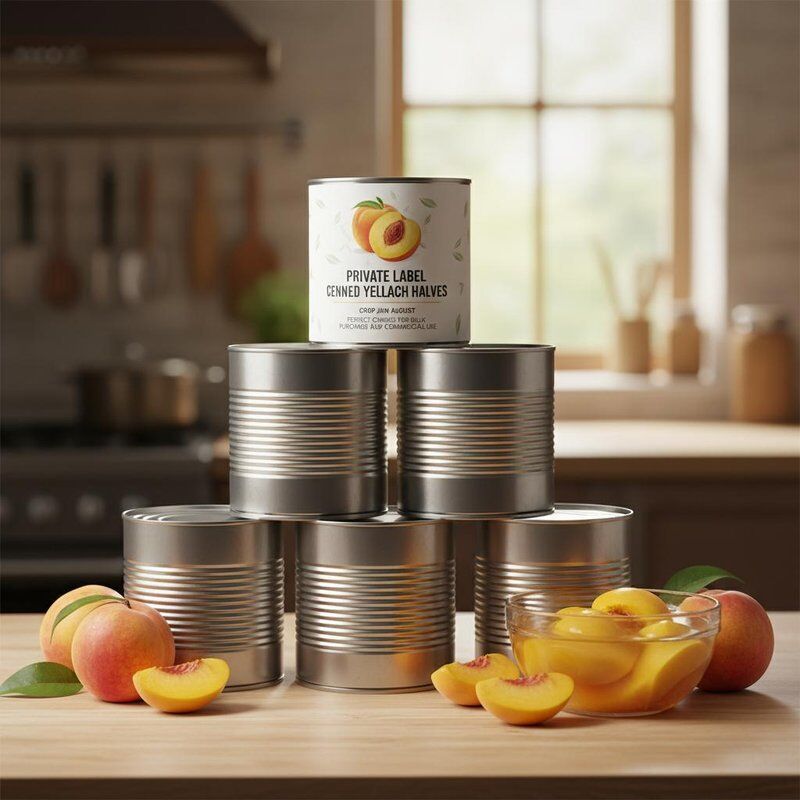 Private Label Canned Yellow Peach Crop JUN AUGUST Spec Canned Peach Halves Perfect Choice for Bulk Purchase and Commercial
