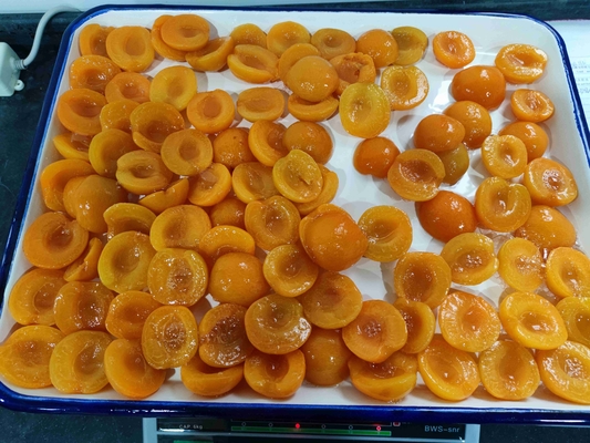 Nettogewicht 15oz Konserven Apricot Halblinge mit 22g Gesamtkohlenhydrat