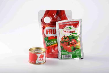 Tomatensauce in Dosen und Gratisprobe für Kundenanforderungen